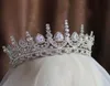 Himstory Noble Beauty Princess Tiara Cubic Zircon Wedding Bridal Crown Rhinestone Pageant Crown for Brides HeadBands6020589