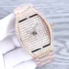 Orologio per diamanti maschili a stella piena di diamanti al quarzo giapponese movimenti stabile in acciaio inossidabile con orologi di lusso di alta qualità a specchio zaffiro per lo stile di Gentleman