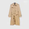 Designer des trenchs de femmes étanche Kensingtonversion Heritage Trench Long Windbreaker VBTV