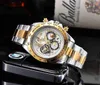 2024 New Six Fashion Fashion Casual Mens Steel Band Watch