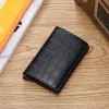 Holders 2019 NOUVEAU CARTRE SUPPORT RFID ALUMINUM CRÉDIT CARDE Men Hen Metal Card ID Holding Pu Leather Wallet Card Automatic Card