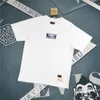 2024 Fushen Nuova coppia Coppia Seagull Stampa per il tempo libero marchio Summer Pure Cotton Short Short Round Neck T-shirt T-shirt 392582