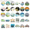 Sacs Travel Brooch Field Crossing Randonnée Déclassement Snow Snow Scene Mountain Peak Alloy Clothing Accessoires Badge Badge Badge Pins