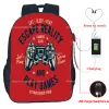 Bags Gamer Controller JoyPad Joystick Videospiele Print Teenager USB Backpack Student Letters School Bag Jungen Mädchen Reise -Rucksäcke