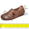 Scarpe casual koznoy 2cm etnico naturale genuino vere in pelle morbida phirini da sole donne donne cavi novità moccasins estate tondo tondo comodo comodo