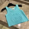 Kvinnors sexiga brev beskuren tank tops sexig sommarhoppare camis utomhus pullover tees lyx designer kvinnor ärmlösa tshirts kvinna kläder