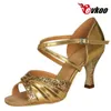 حذاء الرقص evkoodance salsa اللاتينية للسيدات evkoo تصميم العلامة التجارية pu مع لامعة 7cm الكعب ليدي evkoo-198