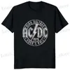 Men's T-Shirts Ac High Voltage 1975 Dc Black Men T Shirt Hot Sale Summer Short Slves Cool Hip Hop Strtwear T-shirt Hipster Korea 01336 T240419