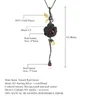 Chaines Collier délicat Rhodolite Garnet Lab Création des femmes à fleurs argentées pendentives rubis