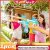 Water Gun Elektrisch Pistool Schietspeelgoed Grote capaciteit Gun Vol Automatisch Summer Pool Outdoor Beach Toy For Kids Children Boys 240418