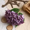 Dekorative Blumen 3d Single Hortensie Blume künstliche Floße Home Decor Weihnachten Hochzeit Brautstrauß Wandset