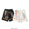 Menshorts Design Shorts Flame Graffiti Casual Fashion Loose Sports Pants Around the World