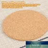 50st Self Sticker Cork Coasters Cork Mats Ryggark för DIY Desktop Decoration Kitchen Table Pad ZZ