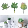 Decoratieve bloemen 16 -stks kunstmatige vetplanten set ongepot planten tuin landschap geschenk diy indoor home decor kantoor mini natuurlijke kleur