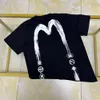 2024 New Fushen Short Sleeved T-Shirt mit Graffiti Big M Home Blumendruck für Männer Frauen, lose und lässige Paare, reine Baumwoll-Halbärmel 809663