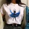 T-shirts de ballet danseur de ballet top femme été y2k mail