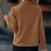 レディースジャケット女性フェイクスエードジャケットビンテージとジッパーポケットラペル長袖滑らかな風のないレディコートソリッド