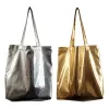 Polstanden Nieuwe Estelle Wang Casual Tote Pu Leather Bag Fashion Japanse handgemaakte zilveren handtas retro grote capaciteit handtas