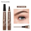 Amplaceurs Crayon à sourcils à 4 points Maquillajes para mujer étanche du stylo à sourcil liquide étanche