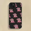 Mobiele telefoons schattig en leuke cartoon baby krokodil telefoonhoes iPhone 14 13 12 15 Pro Max Mini X XS XR 7 8 15 Plus SE beschermende harde cover J240418