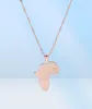 Silver Rose Gold Africa Map Pendant Necklace Hip Hop Jewelery Map of Africa1754349