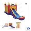 wholesale Durable Commercial White Inflatable Bouncy Castle With Water Slides Combo Moon Bounce House Outdoor Jumper For Parks Backy