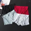 Sous-pants 2024 SUMMERMEN BOXERS SEMANS SANSEL ICE CHOF SOUS-WEAR BOXER SPANDEX 3D CROTCH NYLON STRIPS Shorts M-3XL 3PCS / LOT