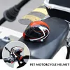 Fashion Pet Safety Mini Motorcycle Casque Small Dog Cat Cat Chiots Anti-Collision PET des animaux de compagnie mignons Styling Po Props Toys 240418