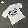 T-shirt maschili bianchi casual moda cortometrali slves t uomini donne hip hop classico lettere in schiuma stampato top-shirt pianeta con etichette T240419