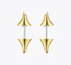 Brincos de garanhão Enfashion Rose Thorns for Women Gold Color Small Bramble Spike Earings Moda Jóias Pendientes Mujer E11237648931