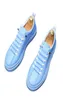 NEUE MEN039S Flats Shoes Fashion White Blue Casual Trend Niedrig helfen Männern bequeme Sicherheit Nicht -Slip -Leder -Laibers1004777