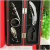 Openers High End Luxury Opener Kit Sturdy Wine Bottle Shape Set Kitchen Bar Favors Gift Supplies Top Quality 16 8Fh Bb Drop Delivery Dhmdx
