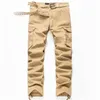 BOLUBAO Men Cargo Pants Men Multi Pockets Pants Military Camouflage Track Pants Trousers Mens Elastic Waist Pant 240409