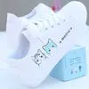 Casual Shoes 2024 Lace Up Little White Female Student Flat Bottom Korean Breathable Soft Leather Canvas