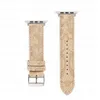 Äkta ko läderklocka för Apple Watch Strap Bands Smartwatch Band Series 3 4 5 6 7 8 9 S3 S4 S5 S6 S7 SE 38mm 40 41mm 42 44mm 45mm 49mm Designer Smart Watches