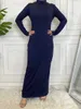 Etnik Giyim Mütevazı Abaya Femme Rahat Vestto Kaplumbağa Boyun Hicam İç Elbise Müslüman Kadınlar MAXI ROBE KAFTAN Türkiye Kaftan İslami Giyim D240419