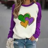 Kobiet bluzy z kapturem colla pullover kobiet kolor patchwork raglan rękawy karnawał nadrukowane bluzy bluzy bluzy bluzy bluzy bluzy