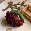 Dekorative Blumen 3d Single Hortensie Blume künstliche Floße Home Decor Weihnachten Hochzeit Brautstrauß Wandset