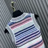 Chan CC 2024 new designer clothes women high quality designer tops women knitted vest crop top vest tops women t shirt women logo designer tshirt women sexy top gift