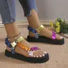 Sommer neuer europäischer Kurt Geiger Sandalen und amerikanische dicke einzige Strandschuhe Klettblock Block Beach Frauen große Sandalen Independent Station