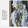 Decorative Flowers Artificial Light Blue Lilac Tree Jacaranda Cherry Blossom Restaurant El Lobby Mall Display Home Decoration