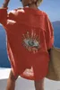 Abiti casual di base Summer Casual Sequestre Abito da camicia da sequenza Donne Fashion Beach Shook Abbottoni Sfuga Sun Salta in lino in cotone Donne Donne 240419