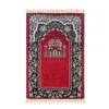 Chenille Muslim Islamic Prayer Rug 70*110 cm dyrkan filt Knäande poly Mat Tassel Eid Portable Travel Prayer Mattor Ramadan Gift 240418