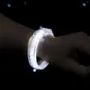 Décoration de fête 50pcs Bracelets LED blancs blancs brillent les bracelets lumineux