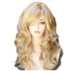 human curly wigs Wig Light Gold Spot Dyed Linen Yellow Long Hair Carnival Wig