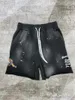 Herenshorts AR AR Summer High Street Hip-Hop Vintage Y2K Modieus gewassen vervaagd