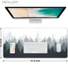 Mouse Pads Wrist Rests Grey Forest Trees Mouse Pad Gaming XL Computer New Large Mousepad XXL keyboard pad Natural Rubber Anti Slip Soft Mouse Mat Y240419