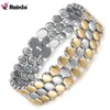 Link Bracelets RainSo Magnetic For Men & Women Bio Energy Therapy 3500 Gaus Charm Health Luxury Stainless Steel Jewelry
