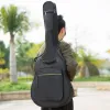 Torby 40/41 cala torba na gitarę akustyczną podwójny pasek wodoodporny bawełniany czarny czarny 40 „41” plecak z plecakiem muzyczny torba instrumentów