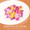 Hondenkleding Hawaiiaanse strohoed Party Garland Pet Cat -kostuum Dreses Accessoires Kleding Outfit Fabric kleding Vakantie